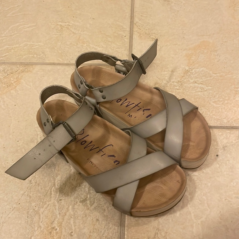 Grey Blowfish sandals